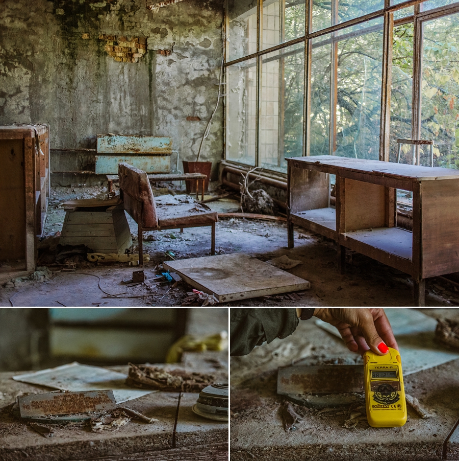 abandoned hospital front desk chernobyl
