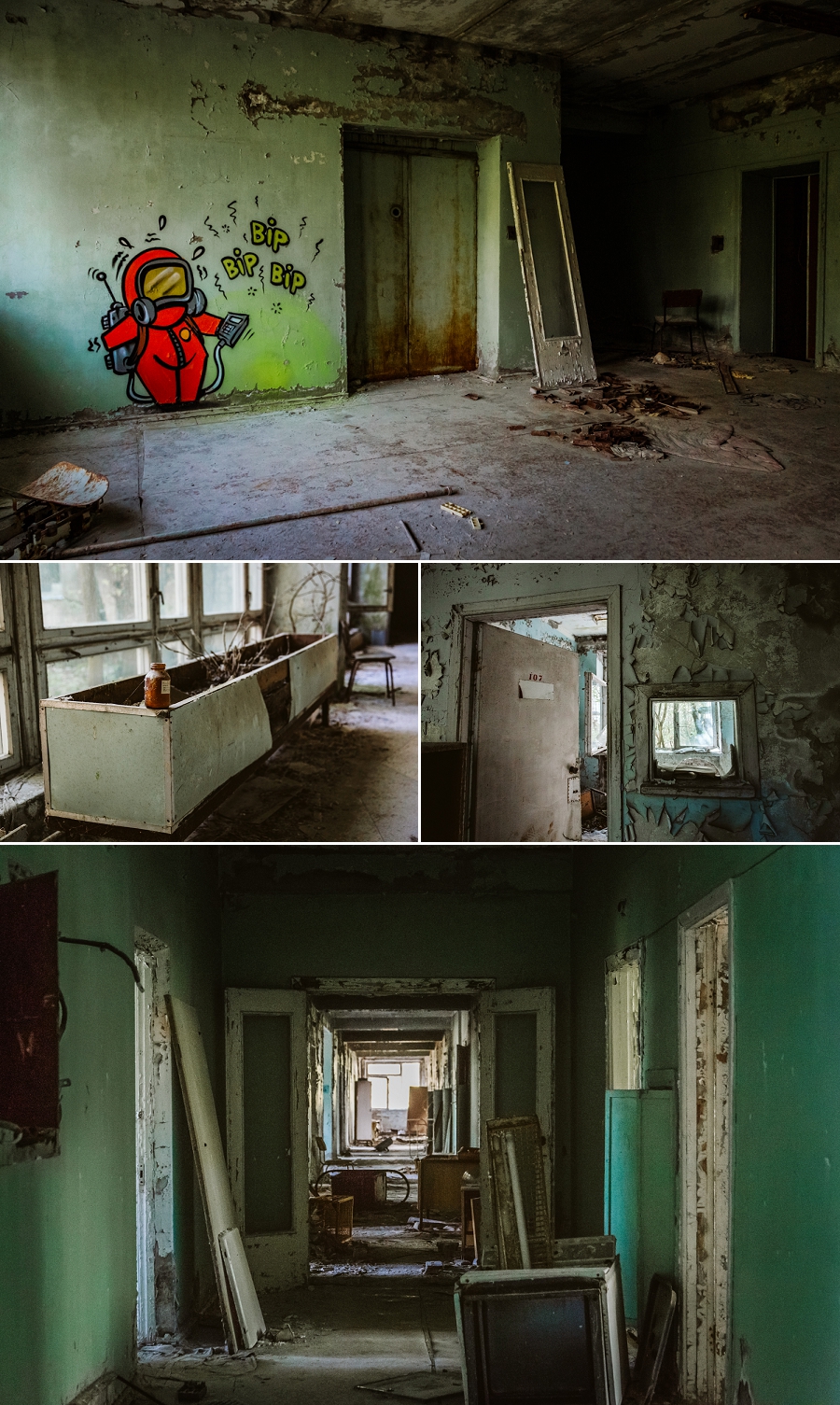 graffiti in chernobyl hospital