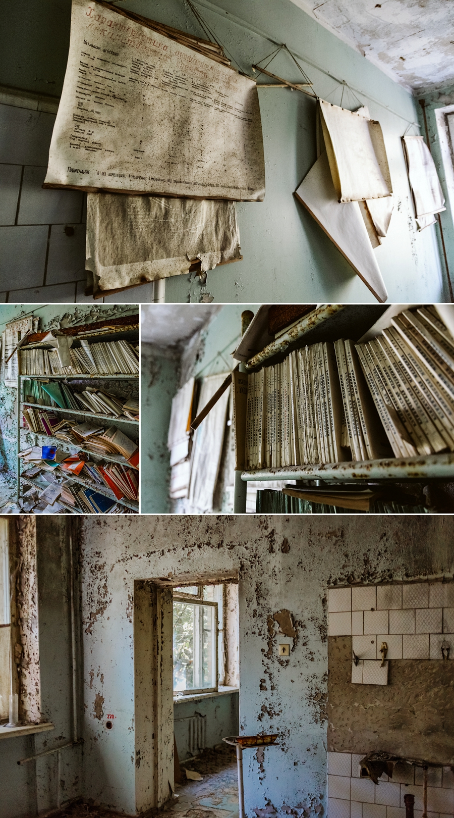 abandoned hospital room