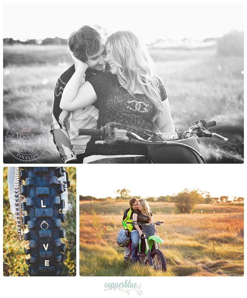 Dirtbike engagement session