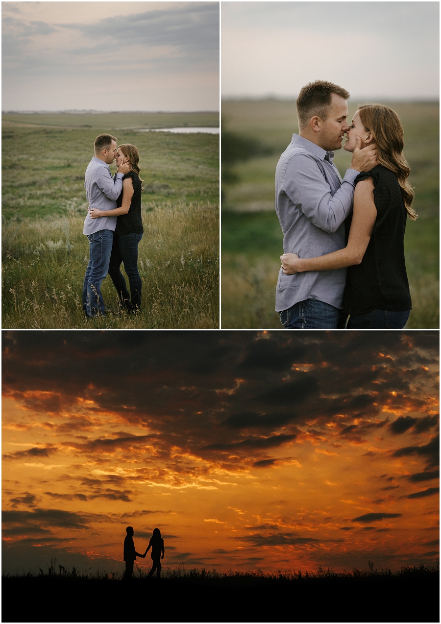 engagement photos at sunset