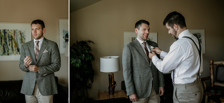groom in tweed jacket