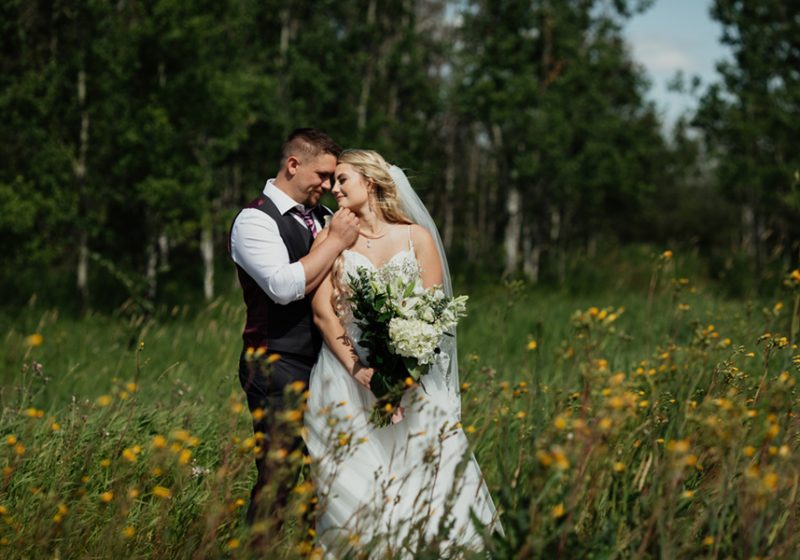 Intimate Backyard Wedding near Saskatoon | Katlyn and Nathan