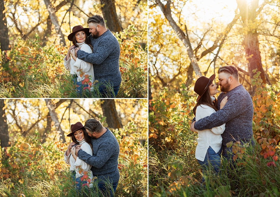 fall engagement photos in prince albert