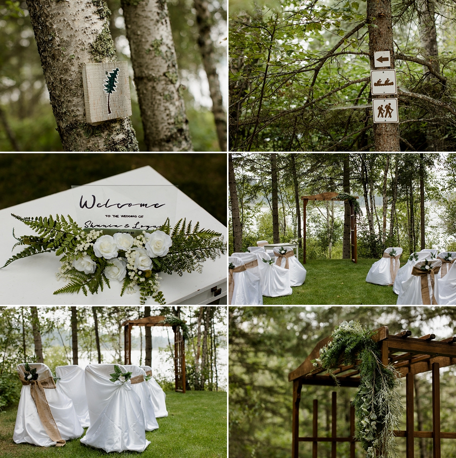 flora bora wedding ceremony in the forest