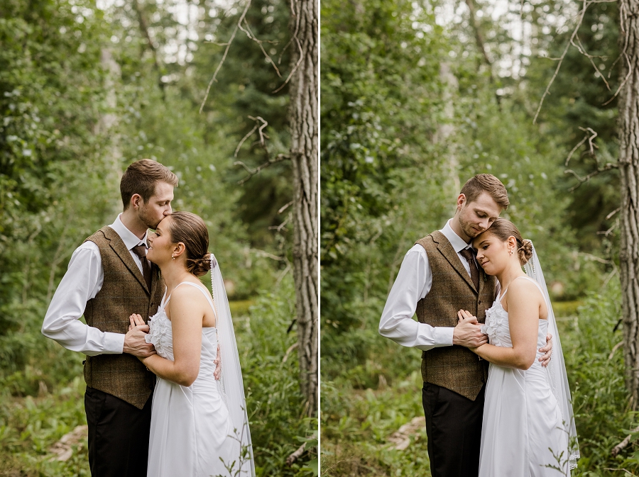 emma lake elopement in the forest