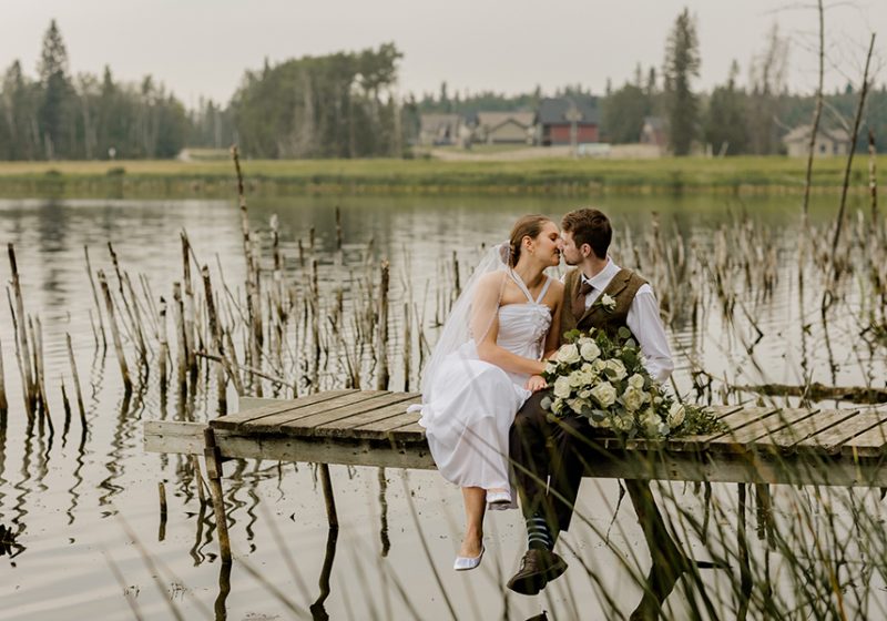 Flora Bora Wedding at Christopher Lake | Shania and Logan
