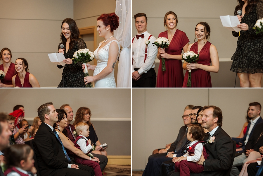 wedding ceremony at delta regina