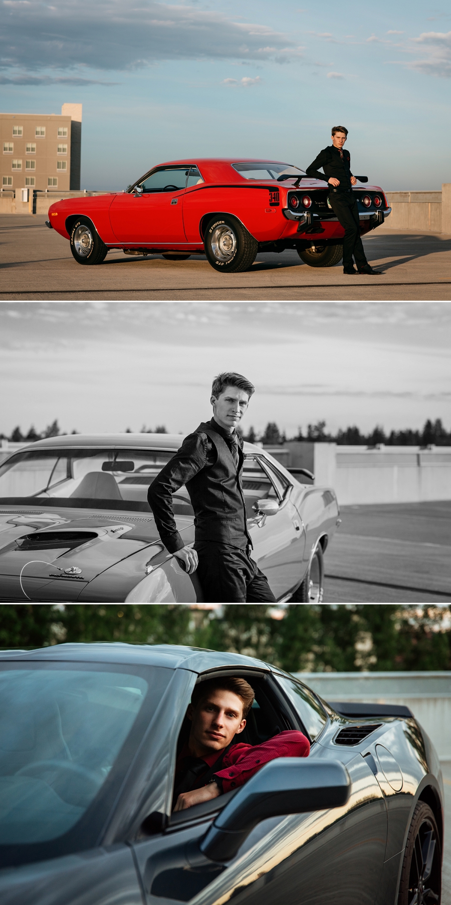 saskatoon graduation photos with classic cars
