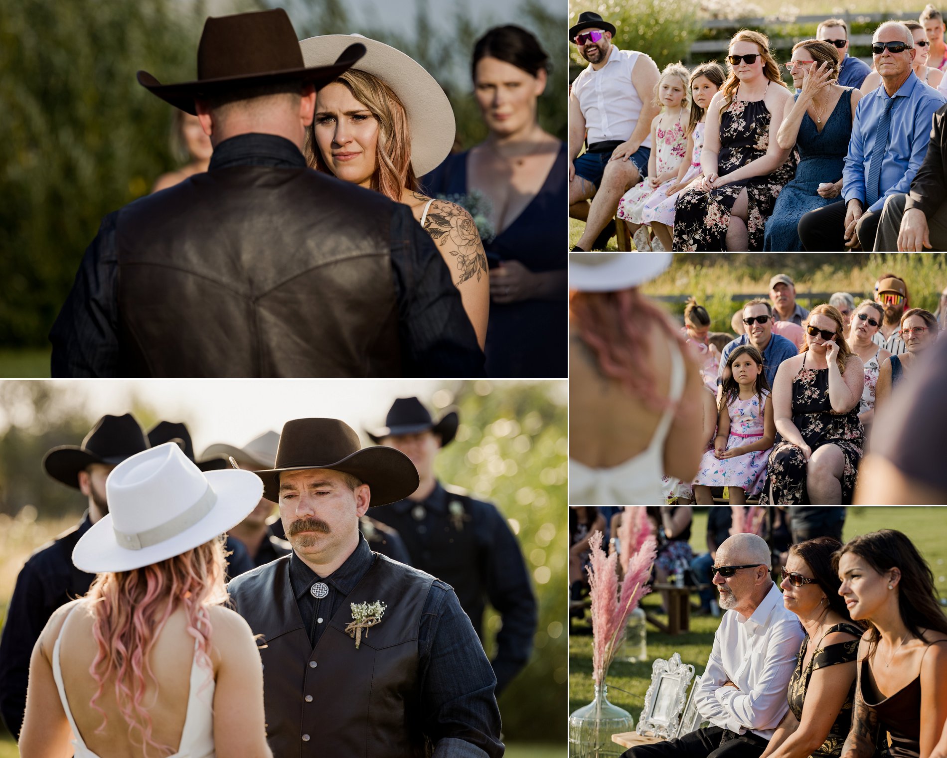outdoor wedding ceremony near saskatoon