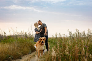 Saskatoon Engagement Photos with Dogs | Montana and Michael